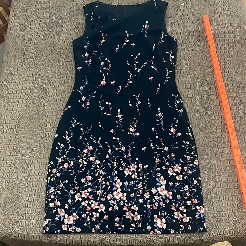 ASH Black Floral Sleeveless Mini Dress Size 36 (Small)